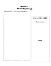 Load image into Gallery viewer, Psychology 1A STUDENT JOURNAL (PRINT)