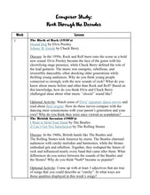 Load image into Gallery viewer, Composer Study: Rock Through the Decades

