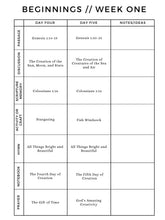 Load image into Gallery viewer, Beginnings Bible Study (Genesis 1-5)

