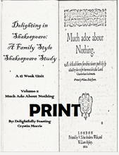 Load image into Gallery viewer, Delighting in Shakespeare: Volume 1(PRINT)
