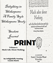 Load image into Gallery viewer, Shakespeare Volume 1 Student Journal (Print)
