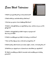 Load image into Gallery viewer, Exam Week Interviews and Checklist (Free Printable)
