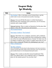 Load image into Gallery viewer, Composer Study: Stravinsky PRINT
